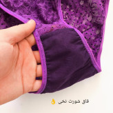خرید سوتین گیپوری بنفش