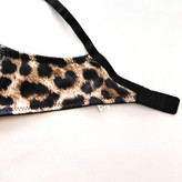 شورت و سوتین فانتزی ساتن طرح پلنگی رنگ قهوهای مارک شارمین