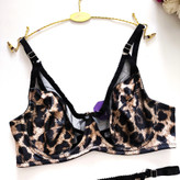 شورت و سوتین فانتزی ساتن طرح پلنگی رنگ قهوهای مارک شارمین