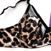 شورت و سوتین فانتزی ساتن طرح پلنگی رنگ قهوهای مارک شارمین