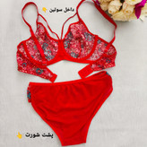 شورت و سوتین قرمز زنانه