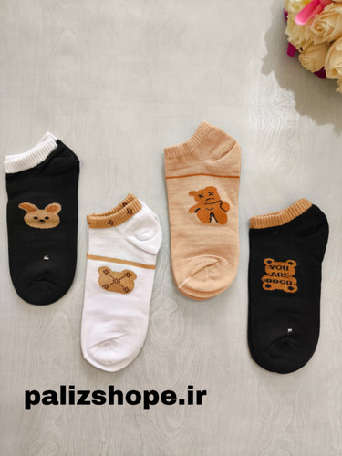 جوراب مچی زنانه نخ پنبه