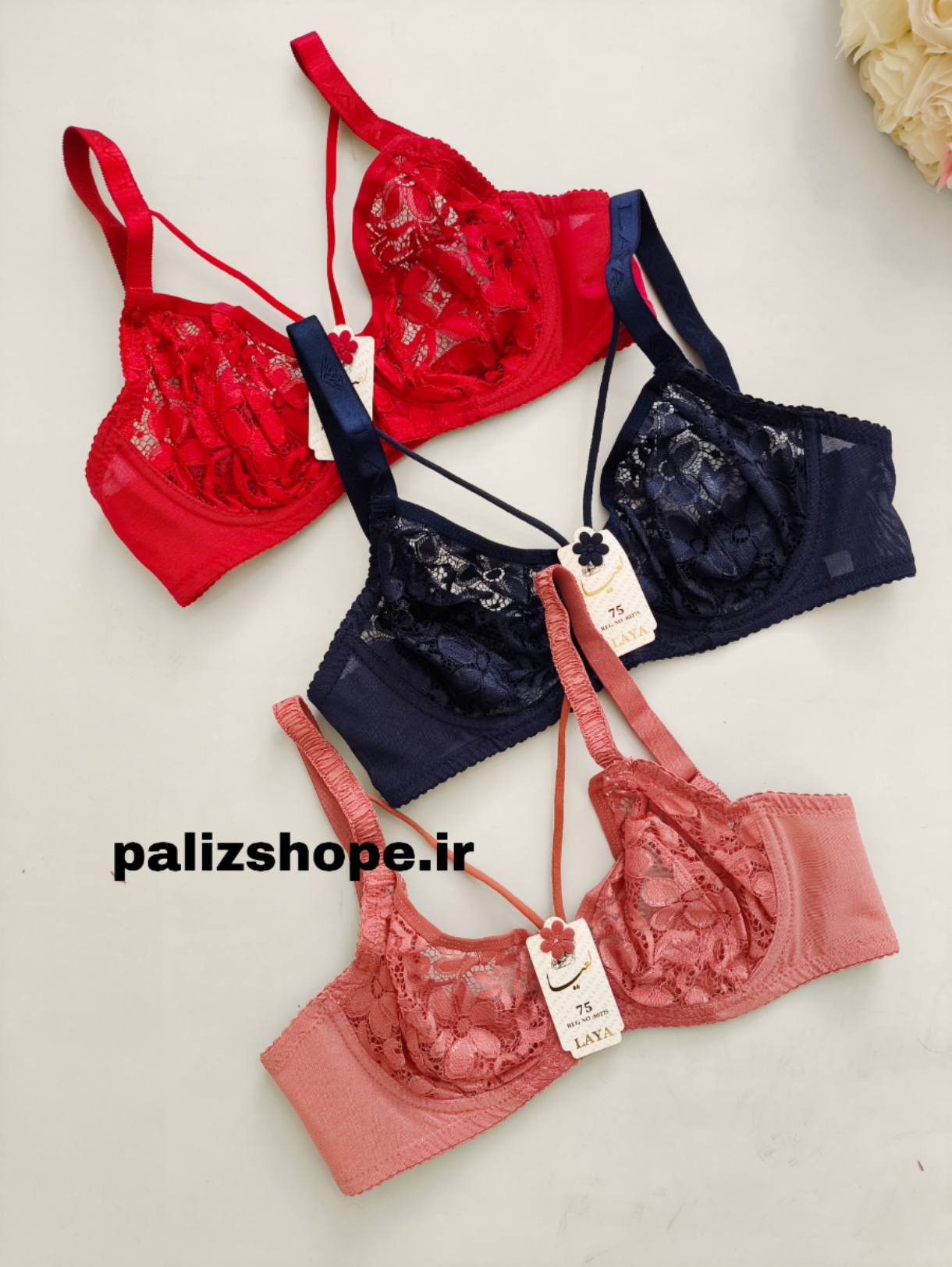 سوتین تک فنردار گیپوری طرح عروس برند لعیا