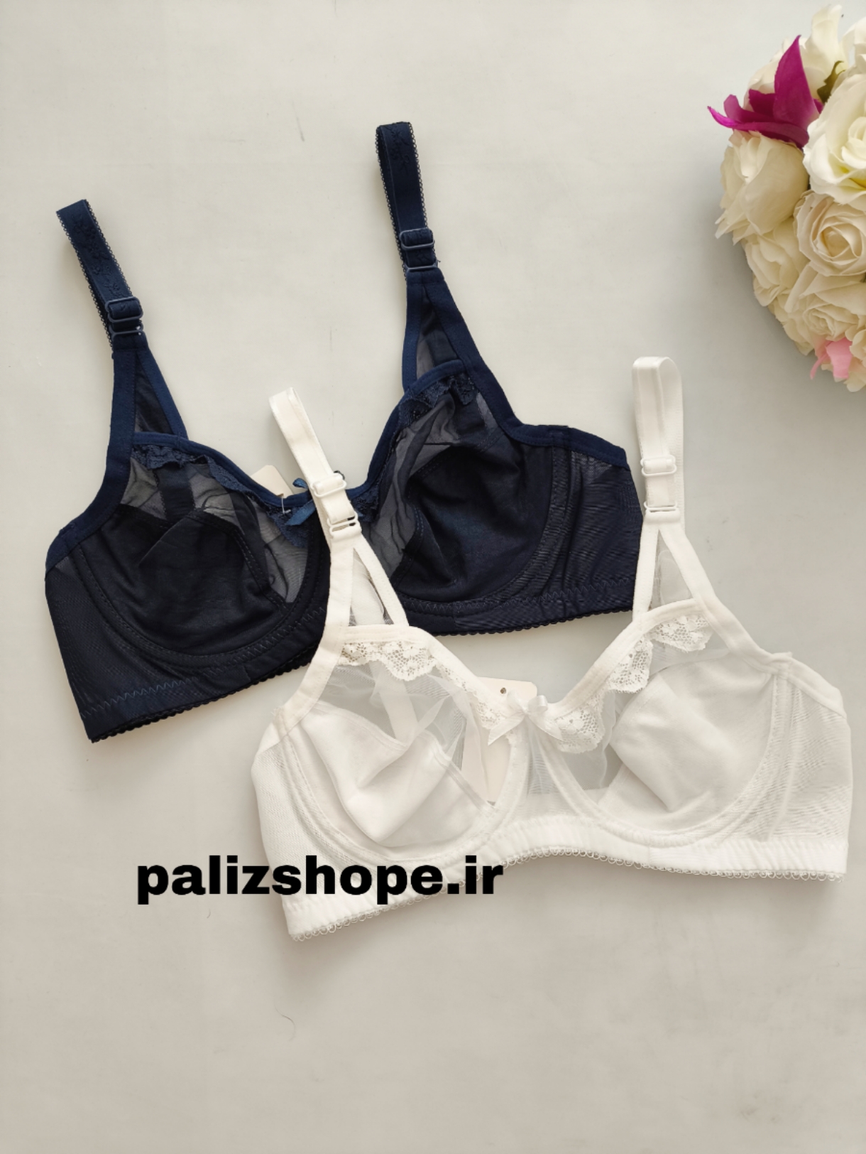 لباس زیر فانتزی زنانه سفید و مشکی و سیاه