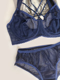 ست شورت و سوتین سلندی زنانه رنگ سرخابی و سورمه ای